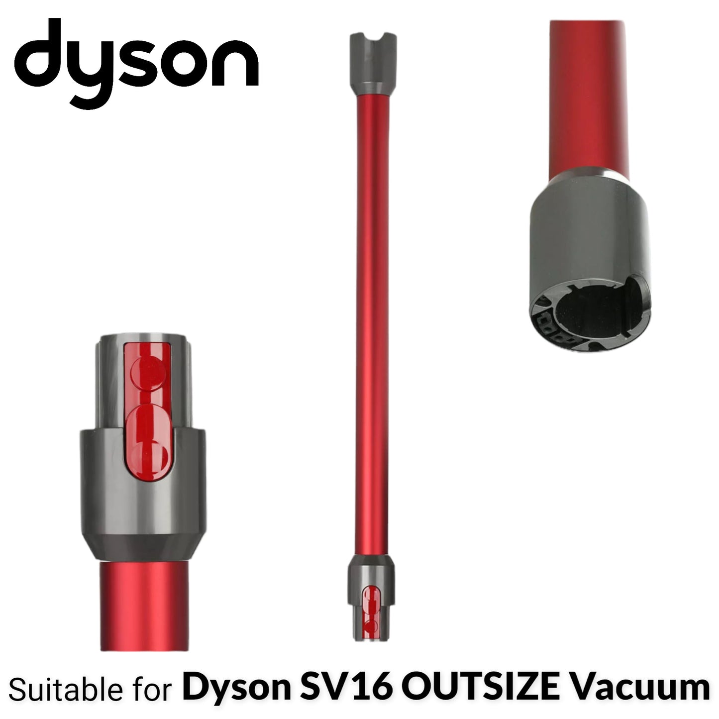 New Genuine Dyson OUTSIZE V11 SV16 Vacuum Quick Release Wand Tube Assembly - Red