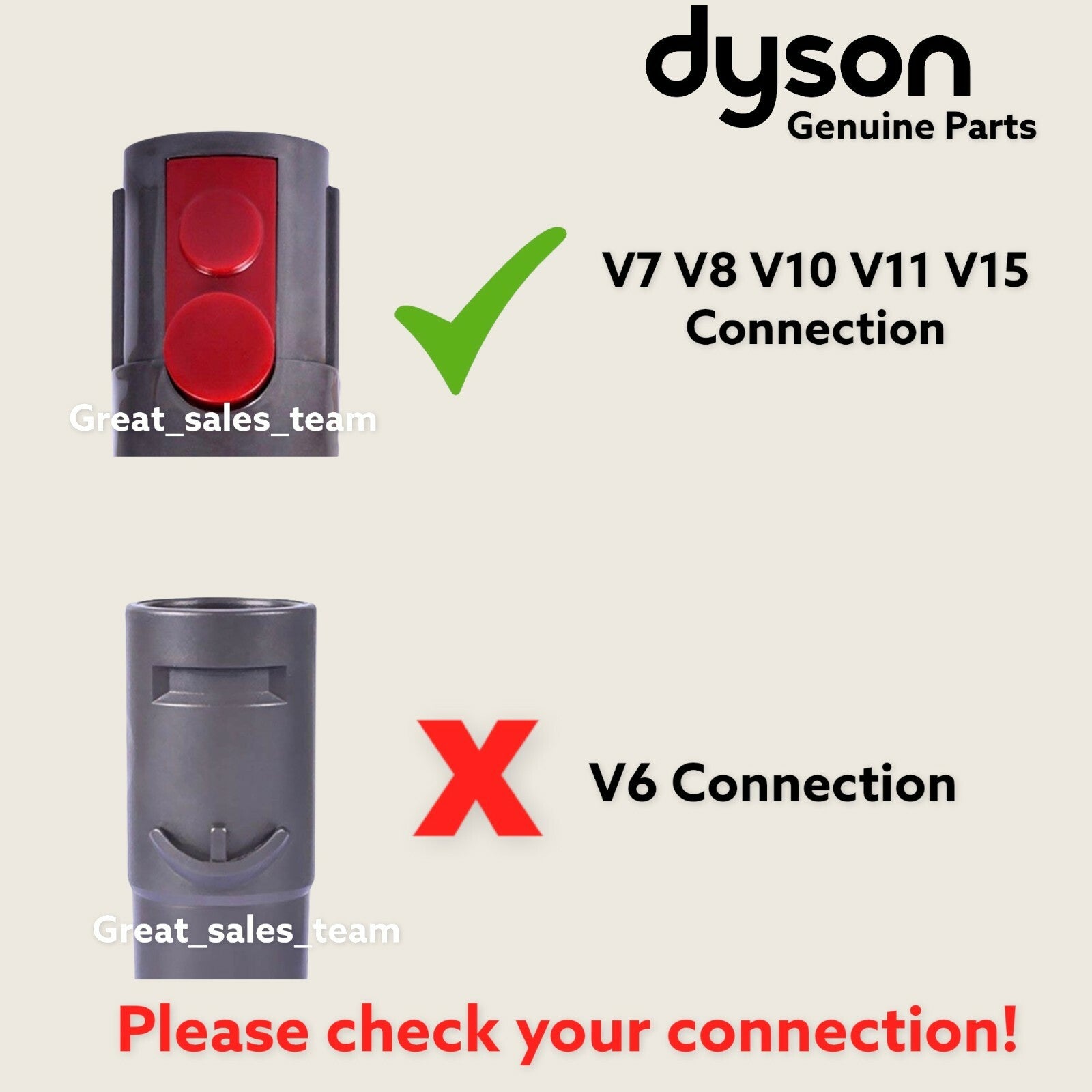 NEW GENUINE Dyson V12 Vacuum 2-in-1 Brush Tool Head Attachment