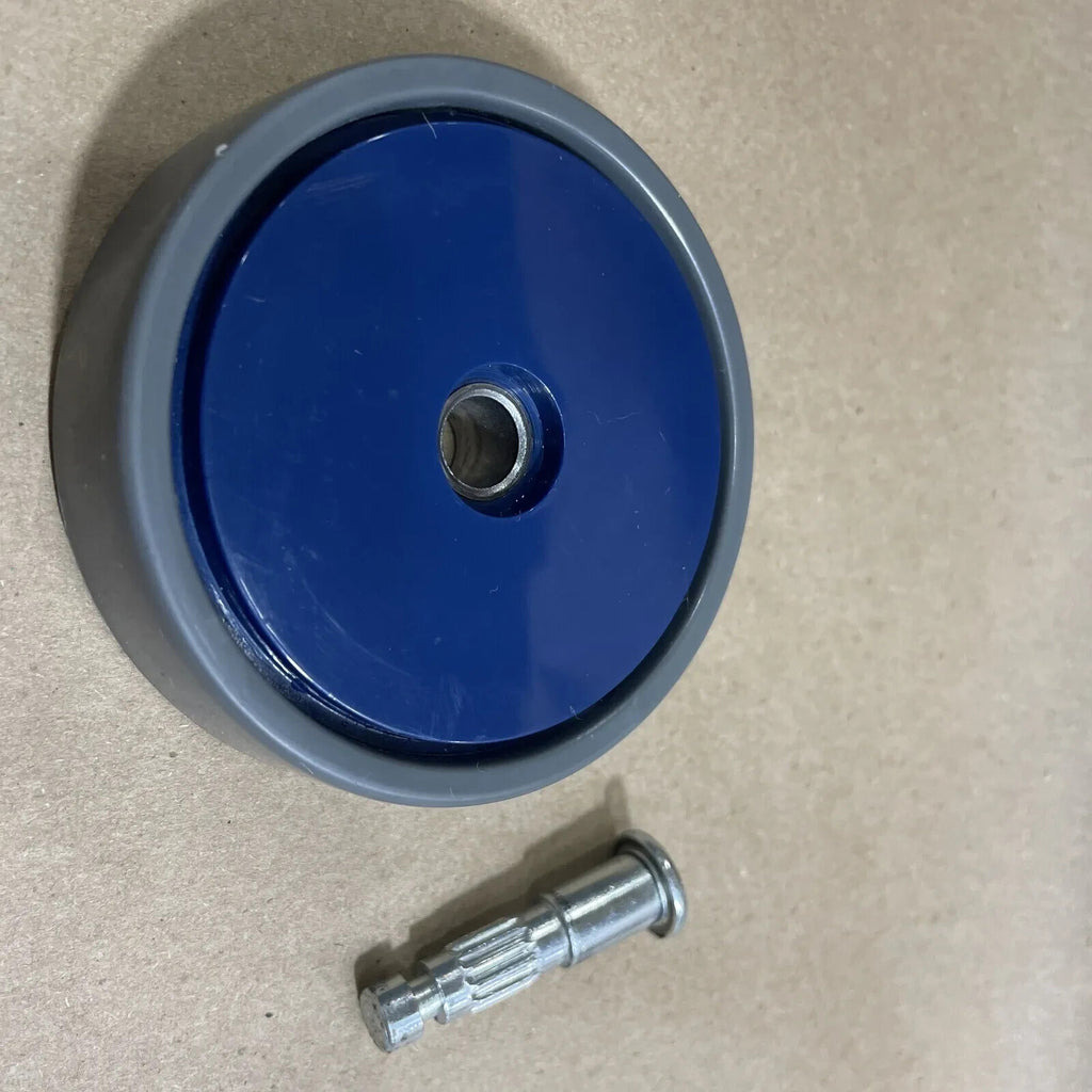 Shark NV360 NV360K Vacuum LEFT or RIGHT WHEEL ASSEMBLY W/ PIN Blue Genuine OEM