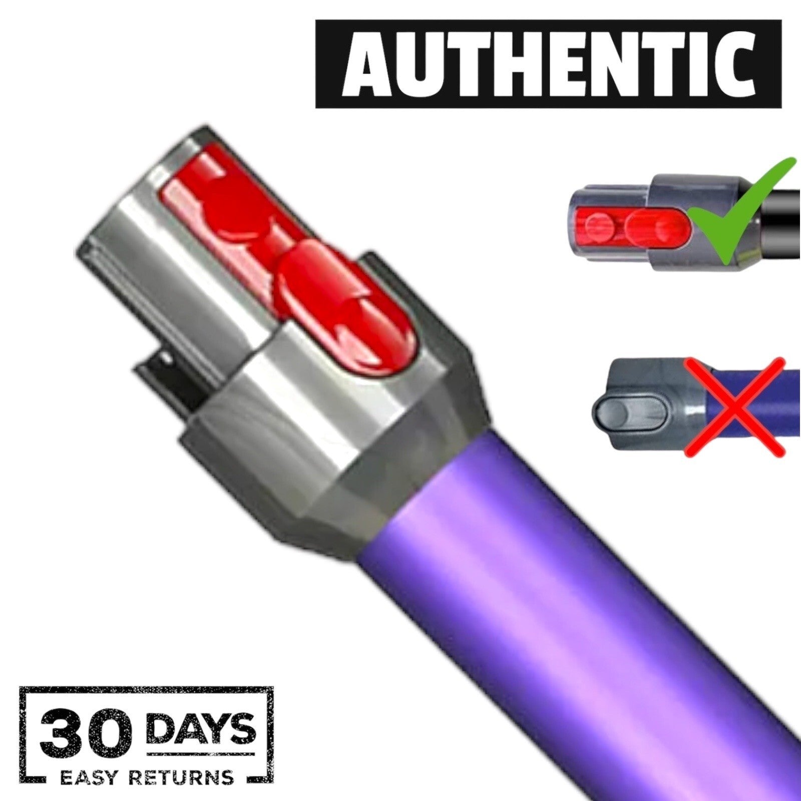 GENUINE DYSON V11 V15  Wand Quick Release Stick Tube Replacement Part - Purple