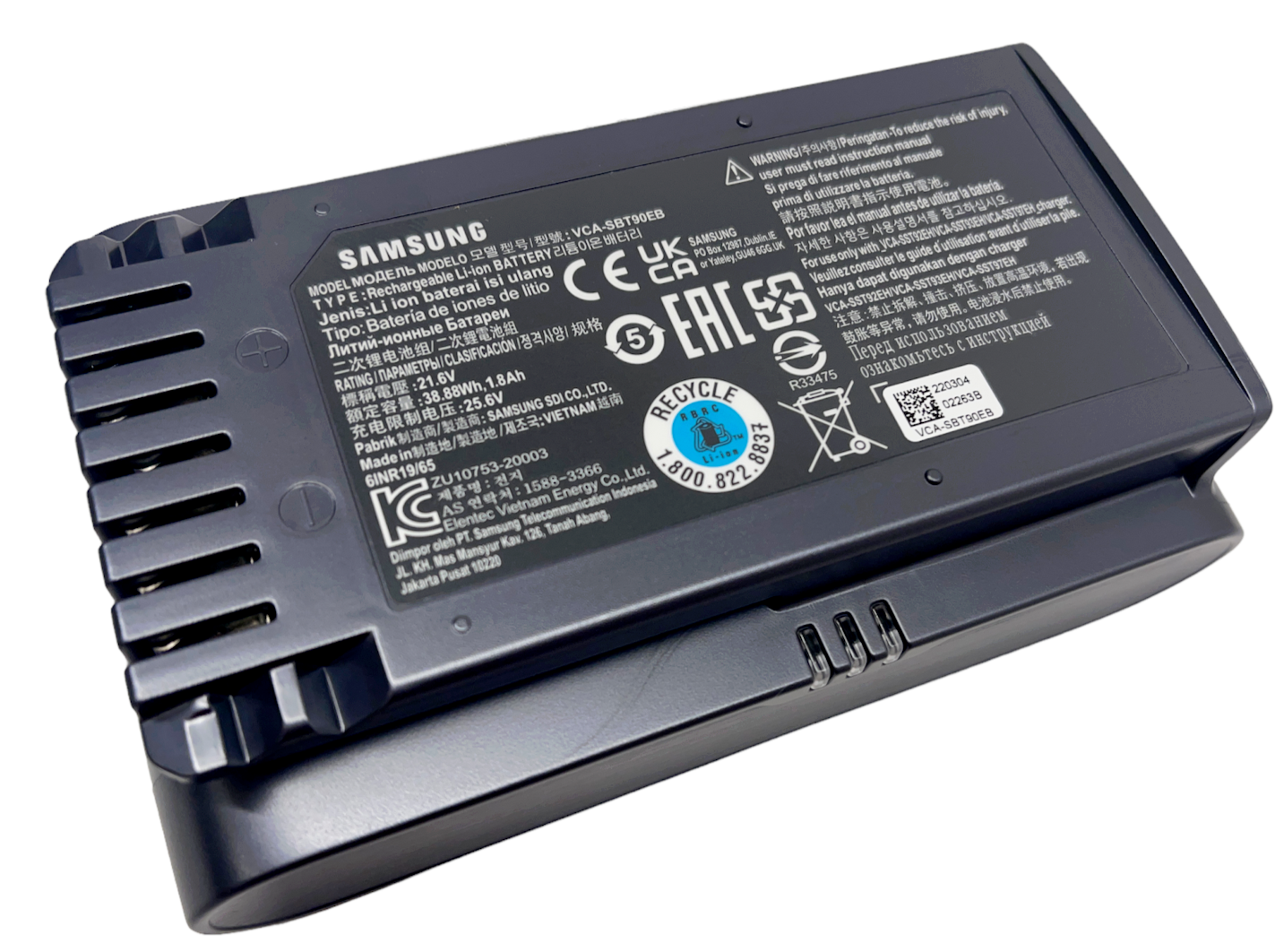 NEW Genuine Samsung Battery VCA-SBT90EB for Jet 60 Vacuum 21.6V 38.88Wh