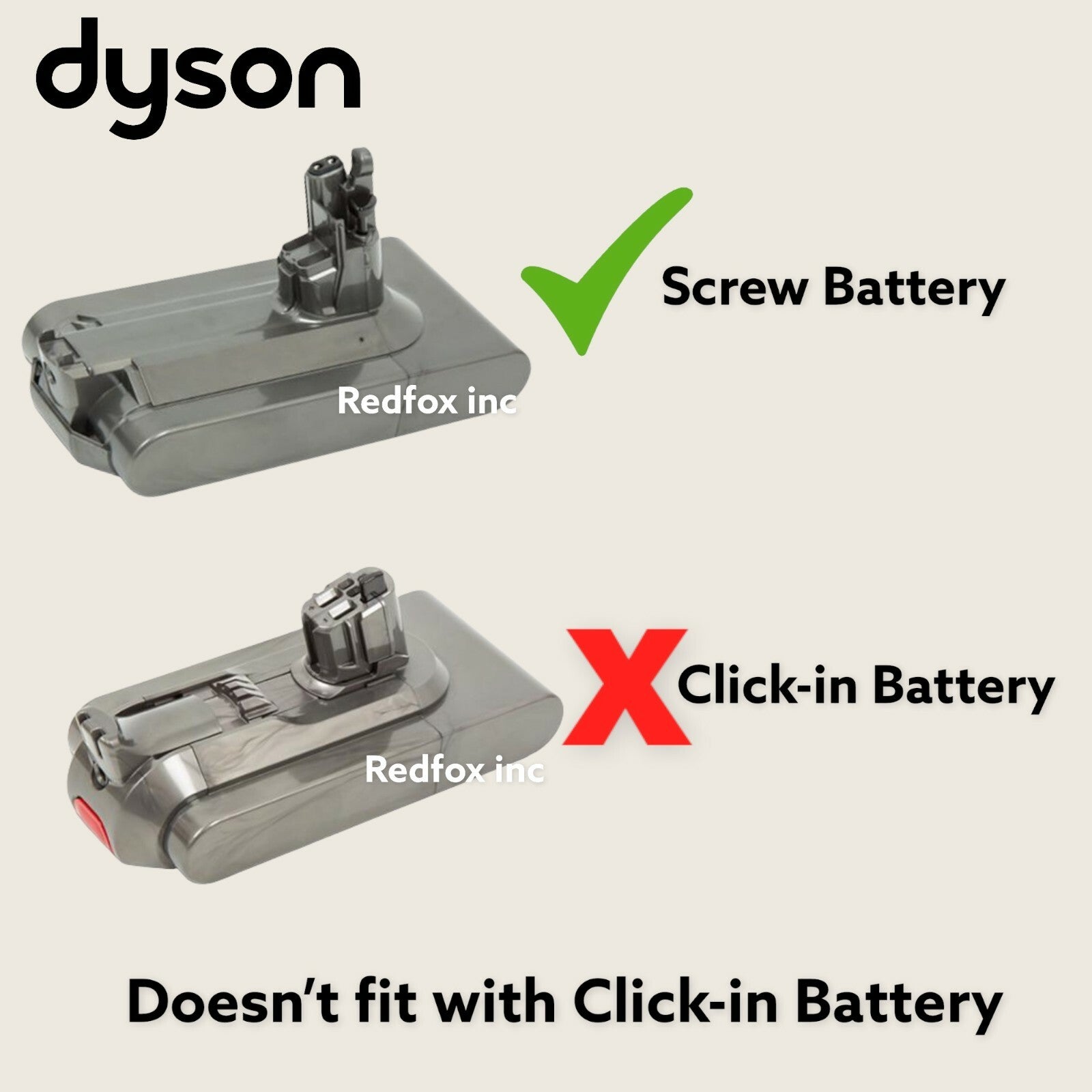 New Genuine Dyson V11 SV14 Li-ion Battery 25.2V Replacement Part - SCREW-IN