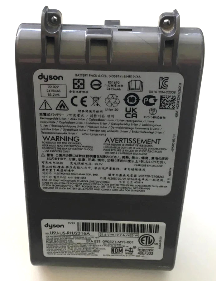 GENUINE Original DYSON V8 SV25 SV37 Battery Replacement Part Assembly